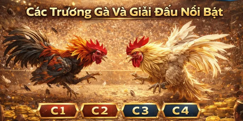 Các trường gà và giải đấu nổi bật